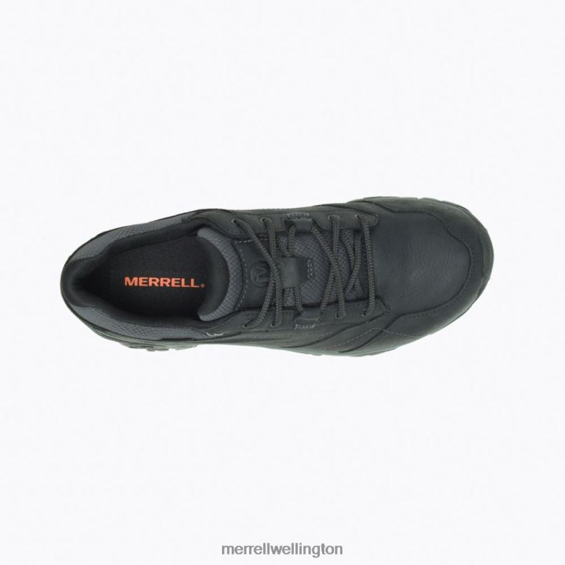 Moab Adventure Lace Waterproof Wide Width (J91821W) Merrell Men 8VV6P366 Shoes Black