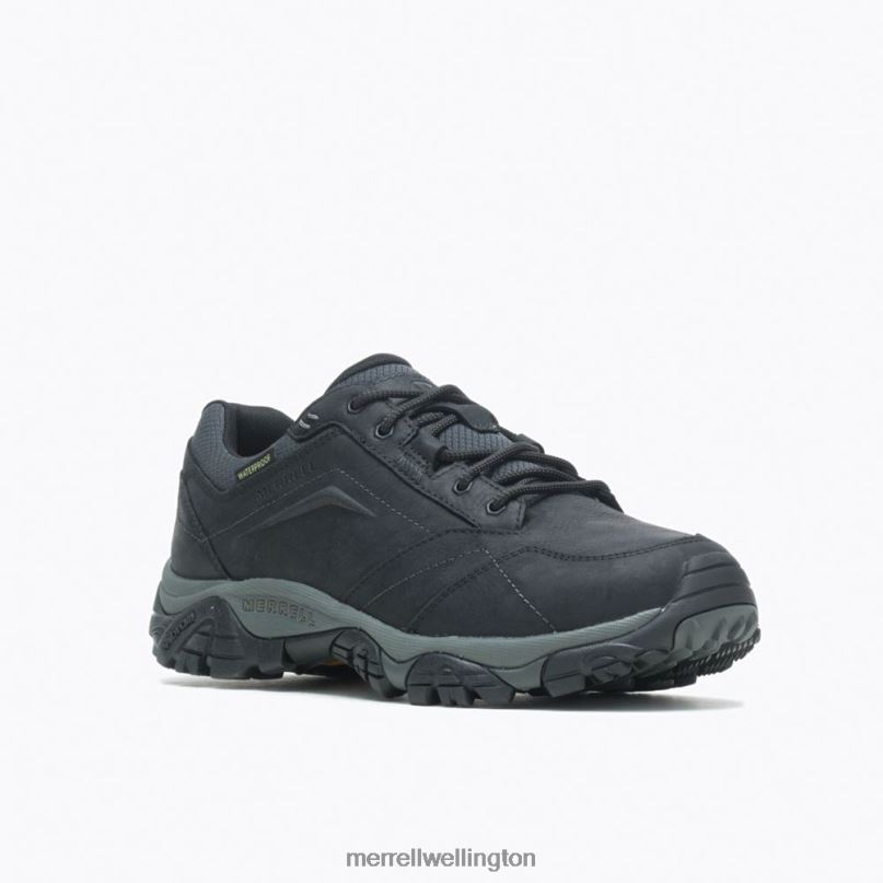 Moab Adventure Lace Waterproof Wide Width (J91821W) Merrell Men 8VV6P366 Shoes Black
