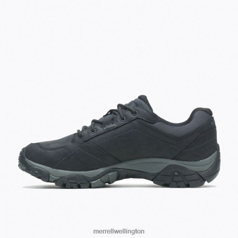 Moab Adventure Lace Waterproof Wide Width (J91821W) Merrell Men 8VV6P366 Shoes Black