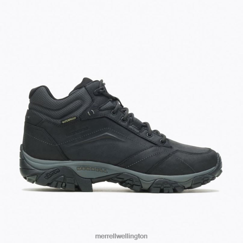 Moab Adventure Mid Waterproof Wide Width (J91815W) Merrell Men 8VV6P327 Shoes Black