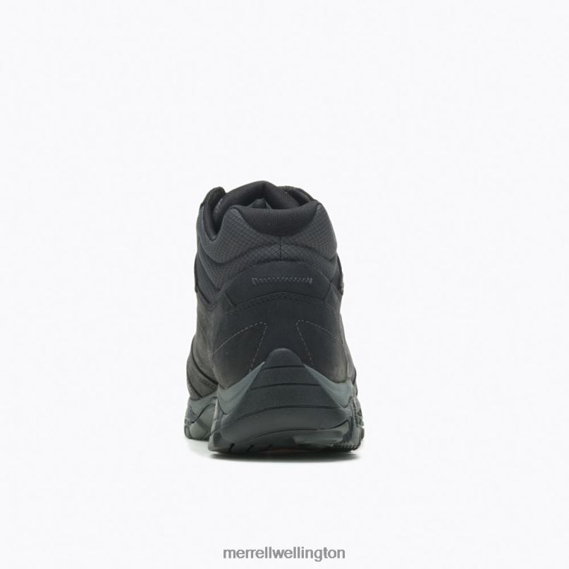 Moab Adventure Mid Waterproof Wide Width (J91815W) Merrell Men 8VV6P327 Shoes Black