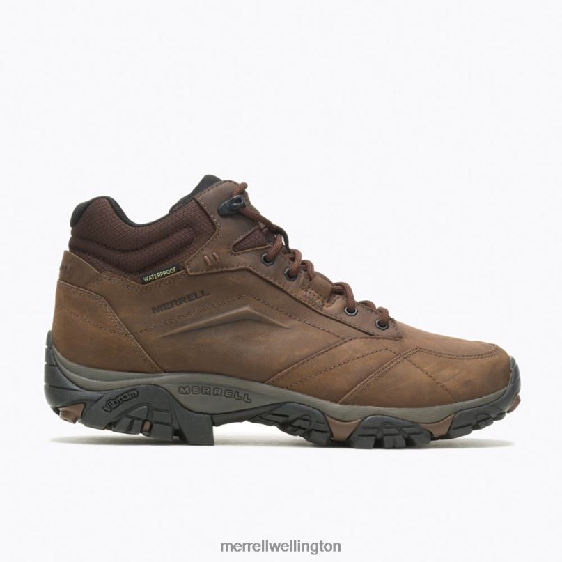 Moab Adventure Mid Waterproof Wide Width (J91819W) Merrell Men 8VV6P326 Shoes Dark Earth