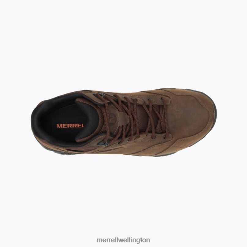 Moab Adventure Mid Waterproof Wide Width (J91819W) Merrell Men 8VV6P326 Shoes Dark Earth