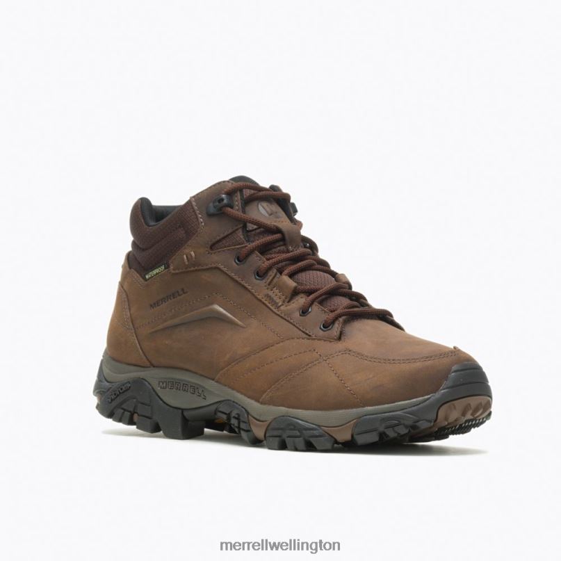 Moab Adventure Mid Waterproof Wide Width (J91819W) Merrell Men 8VV6P326 Shoes Dark Earth