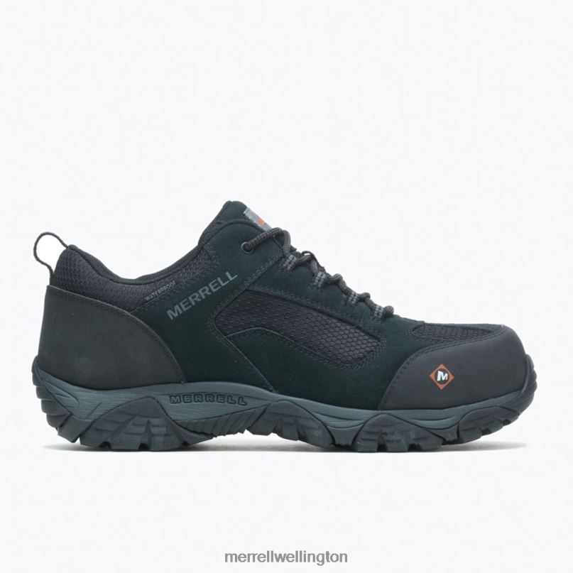 Moab Onset Waterproof Comp Toe Work Shoe (J099503) Merrell Men 8VV6P384 Shoes Black