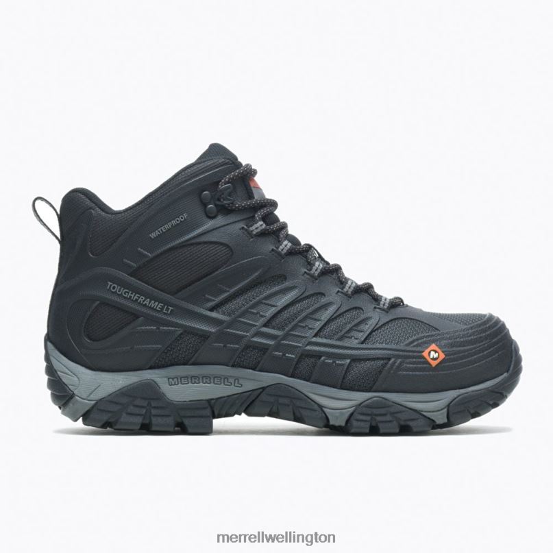 Moab Velocity Mid Waterproof Carbon Fiber Wide Width (J099429W) Merrell Men 8VV6P342 Shoes Black