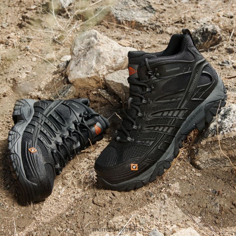 Moab Velocity Mid Waterproof Carbon Fiber Wide Width (J099431W) Merrell Men 8VV6P343 Shoes Castle Rock