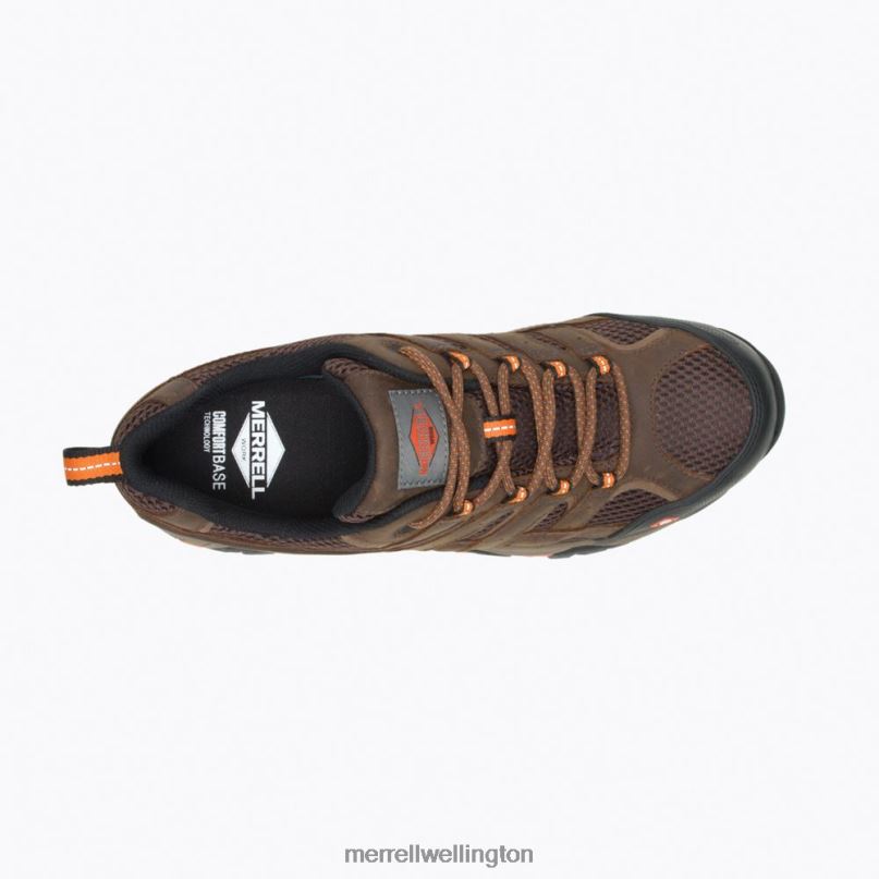 Moab Vertex Vent Comp Toe Work Shoe (J11119) Merrell Men 8VV6P372 Shoes Clay