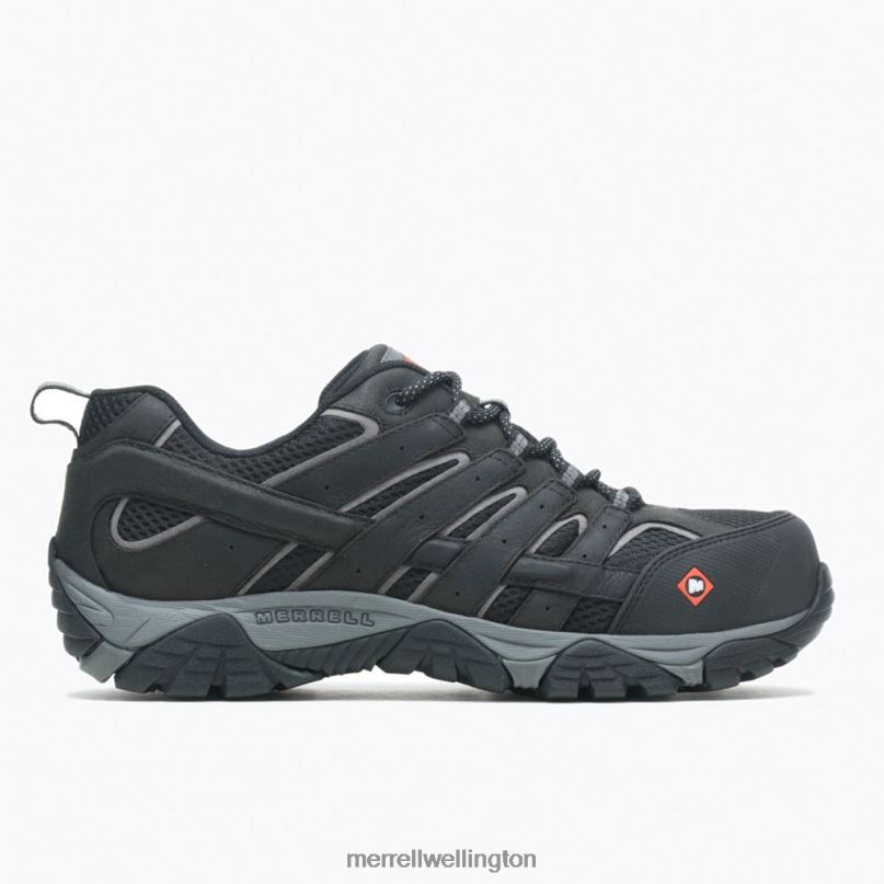 Moab Vertex Vent Comp Toe Work Shoe (J36461) Merrell Men 8VV6P371 Shoes Black