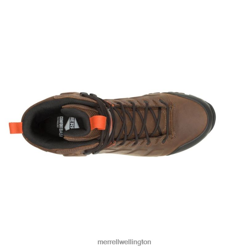 Phaserbound 2 Mid Waterproof SR (J005057) Merrell Men 8VV6P556 Shoes Earth/Orange