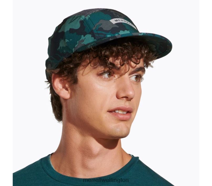 Trail Running Hat (JAF26640-330) Merrell Unisex 8VV6P393 Accessories Sea Moss Leaf Print