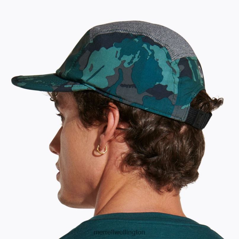 Trail Running Hat (JAF26640-330) Merrell Unisex 8VV6P393 Accessories Sea Moss Leaf Print