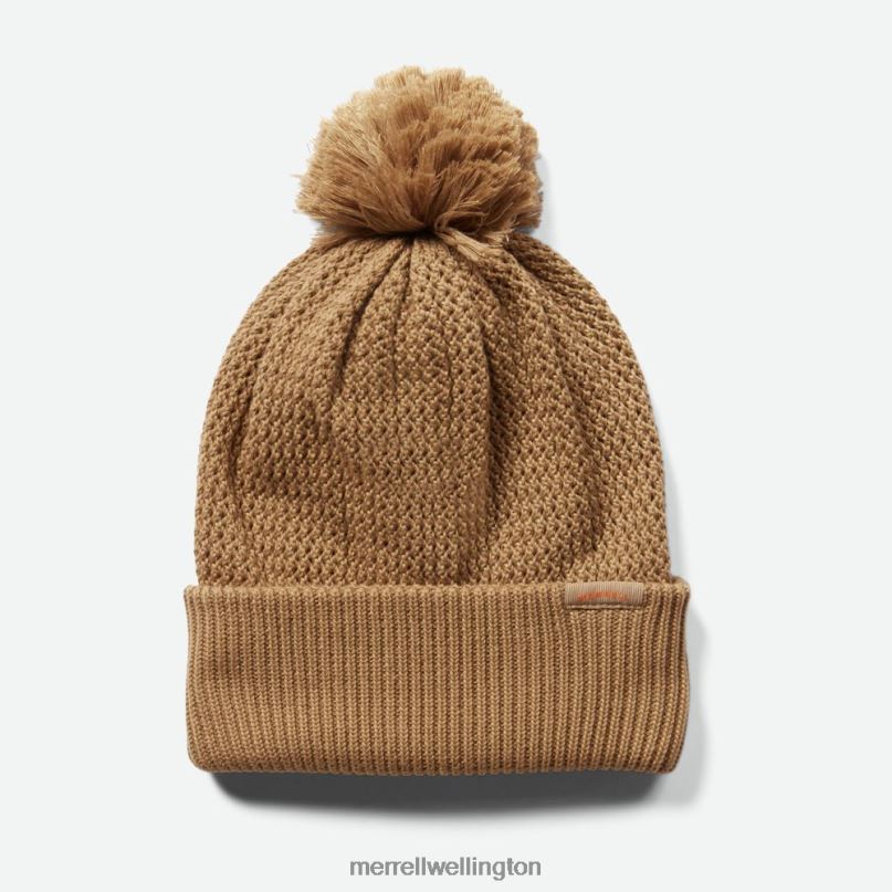 Waffle Bobble Beanie (JAF26648-176) Merrell Unisex 8VV6P377 Accessories Sepia Tint