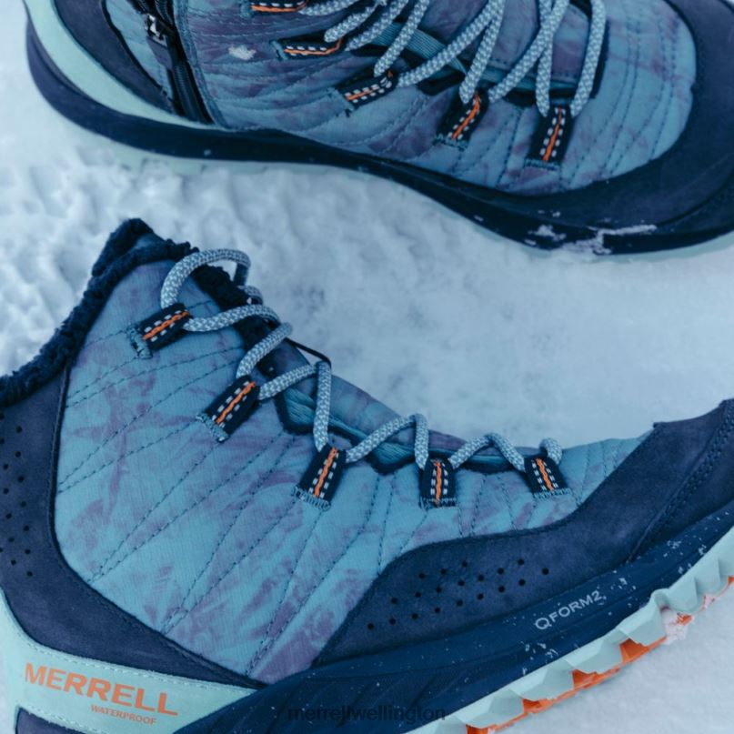 Antora Sneaker Boot Waterproof X See America (J067078) Merrell Unisex 8VV6P1104 Shoes Arctic