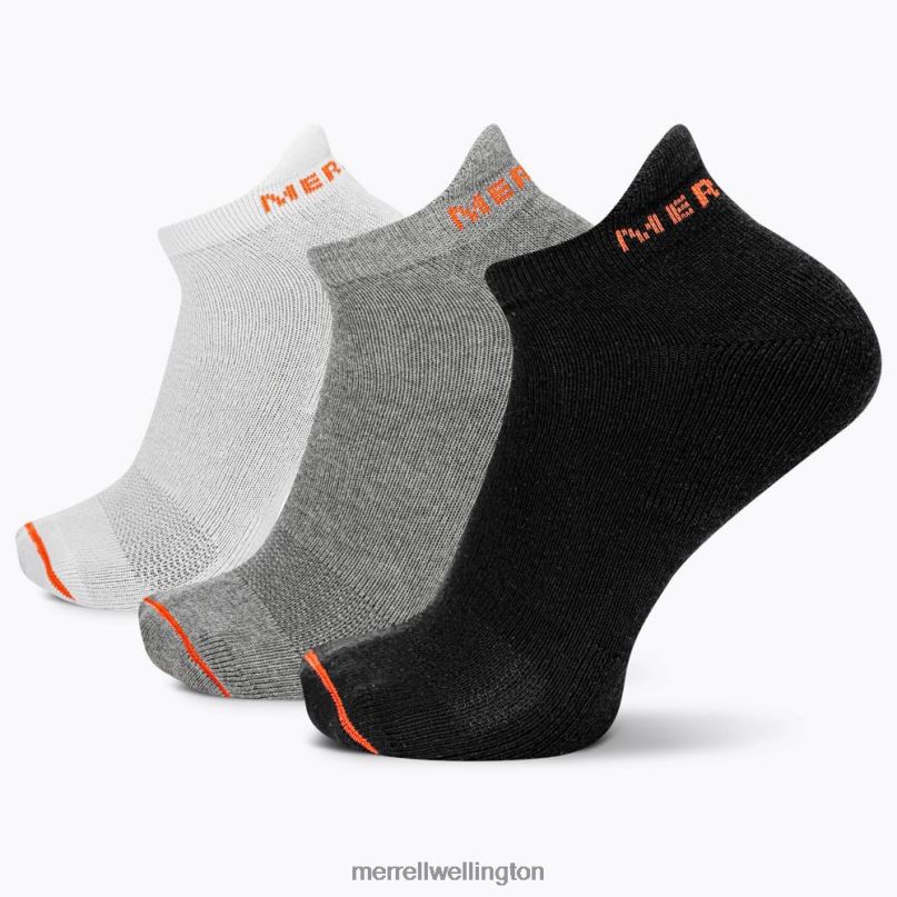 Cotton Tab Low Cut Sock 3 Pack (JSF26528-001) Merrell Unisex 8VV6P274 Accessories Black Assorted
