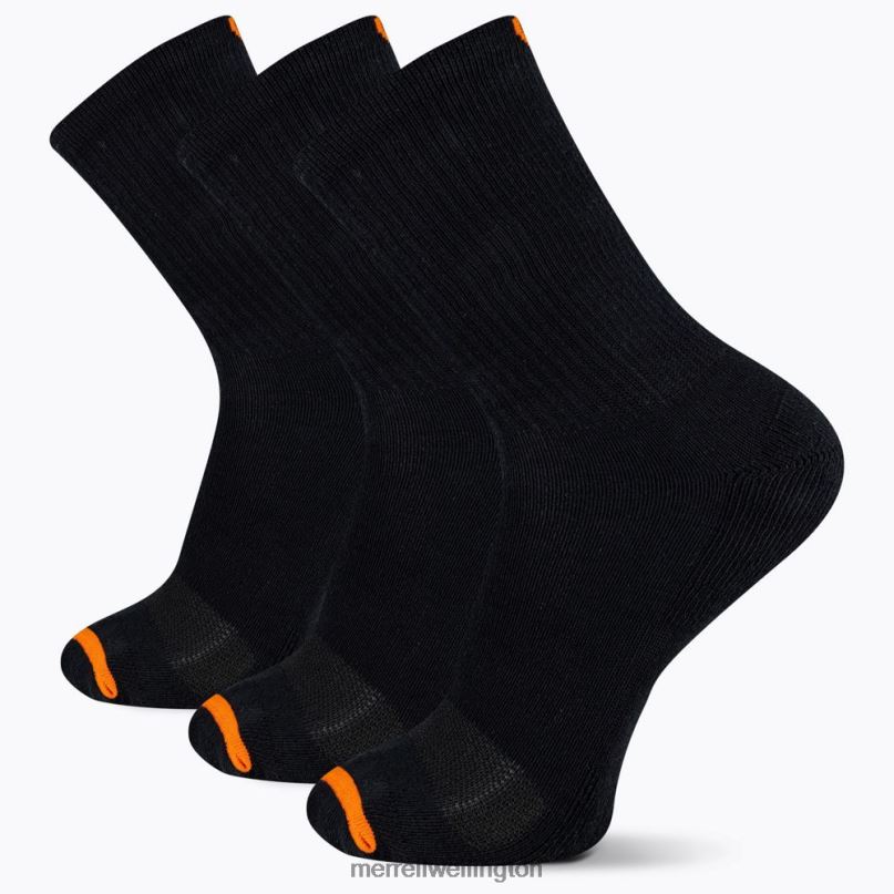 Cushioned Cotton Crew Sock 3 Pack (JSF26607-011) Merrell Unisex 8VV6P213 Accessories Black
