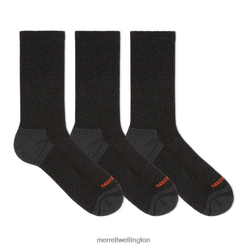 Hiker Crew Sock 3 Pack (JSF24699-012) Merrell Unisex 8VV6P771 Accessories Black