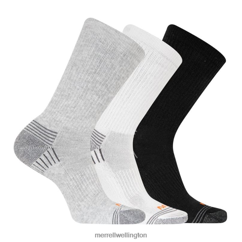 Hiker Crew Sock 3 Pack (JSF24699-020) Merrell Unisex 8VV6P772 Accessories Grey Heather Asst