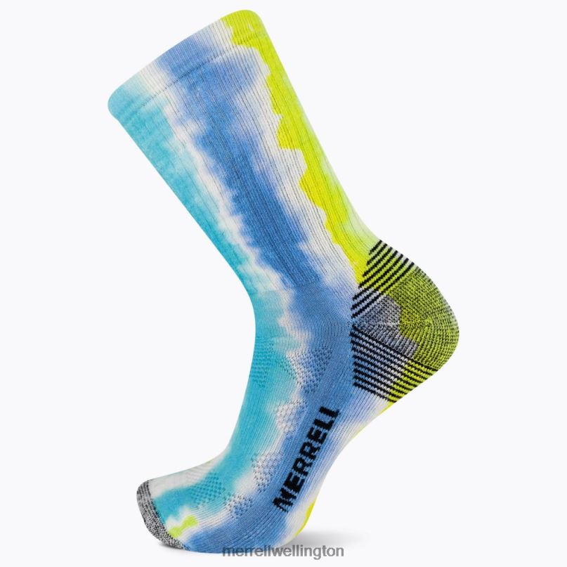 Moab 360 Print Painted Stripes Crew Sock (JSS27003-401) Merrell Unisex 8VV6P303 Accessories Blue Multi