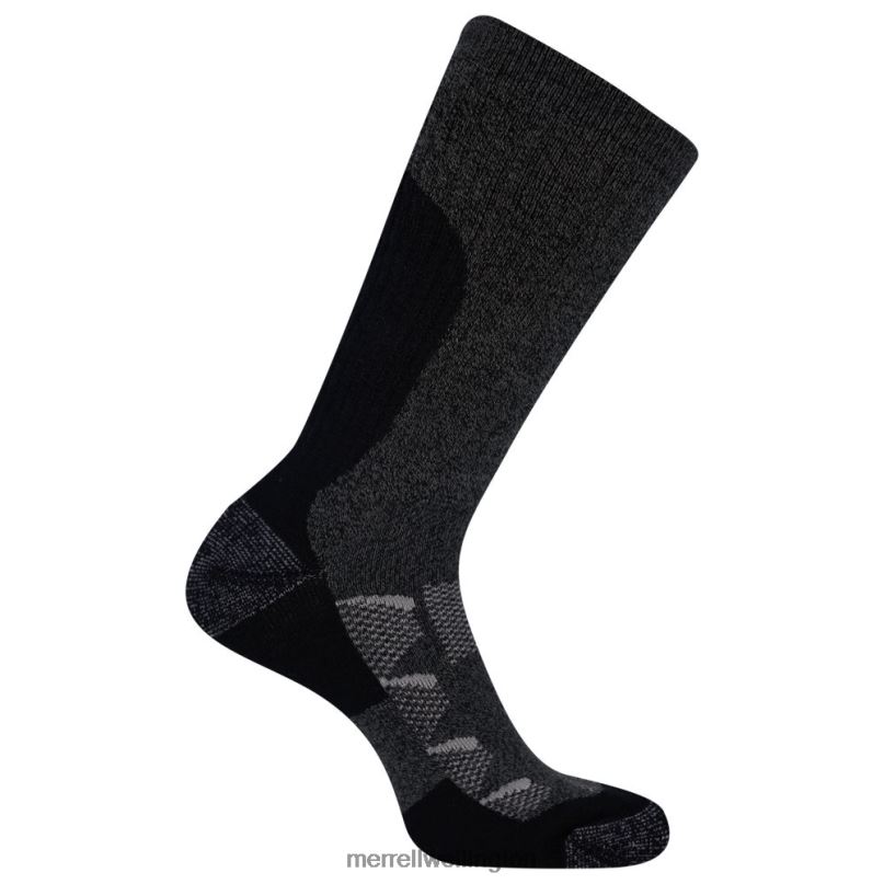 Moab Hiker Crew Tab Sock (JSS26348-011) Merrell Unisex 8VV6P301 Accessories Charcoal