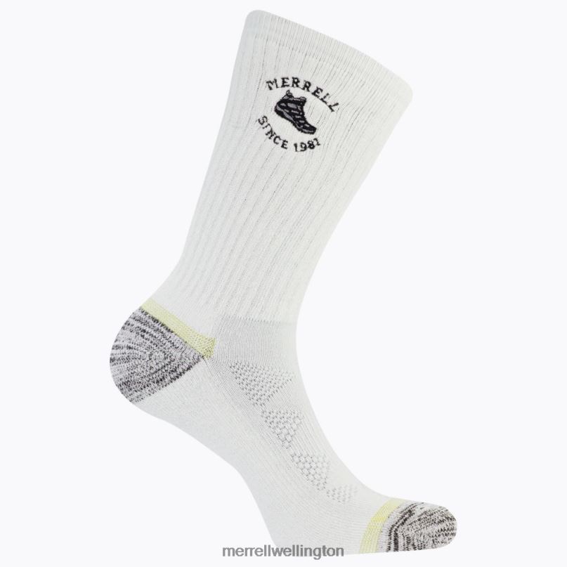 Moab Hiking Crew Sock (JSF26892-100) Merrell Unisex 8VV6P297 Accessories White