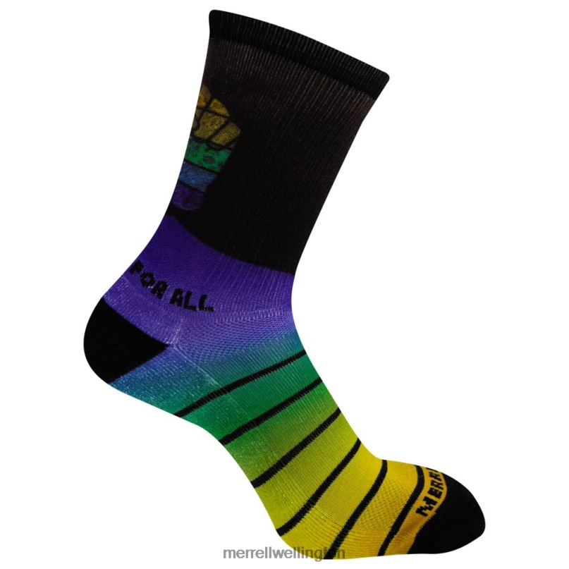 Outdoors For All Printed Outdoor Crew Sock (JSS26445-400) Merrell Unisex 8VV6P723 Accessories Blue