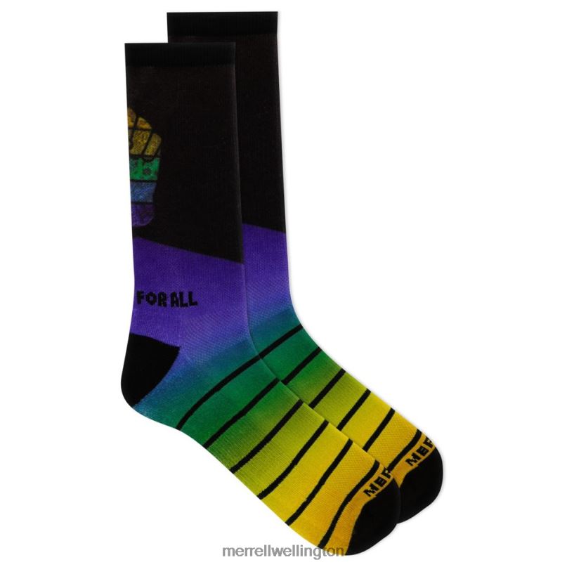 Outdoors For All Printed Outdoor Crew Sock (JSS26445-400) Merrell Unisex 8VV6P723 Accessories Blue