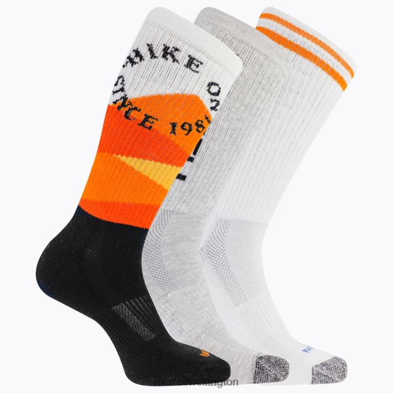 Recycled Crew Sock 3 Pack (JSF26906-001) Merrell Unisex 8VV6P310 Accessories Black Assorted