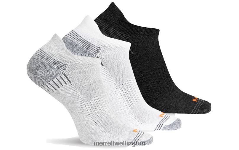 Recycled Low Cut Tab Sock 3 Pack (JSF24606-041) Merrell Unisex 8VV6P361 Accessories Grey Heather Asst