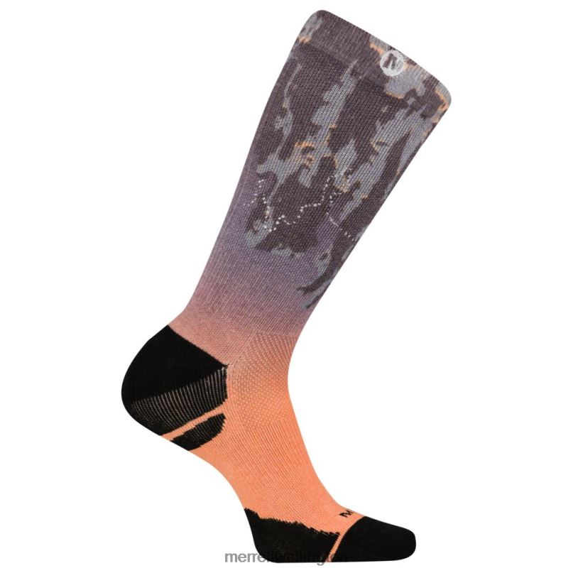 Reflective Print Performance Crew Sock (JSF26509-500) Merrell Unisex 8VV6P519 Accessories Purple Ombre