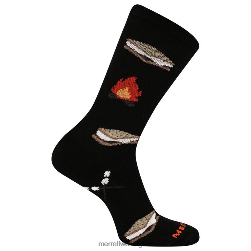 Smores Crew Sock (JSF26248-010) Merrell Unisex 8VV6P623 Accessories Black
