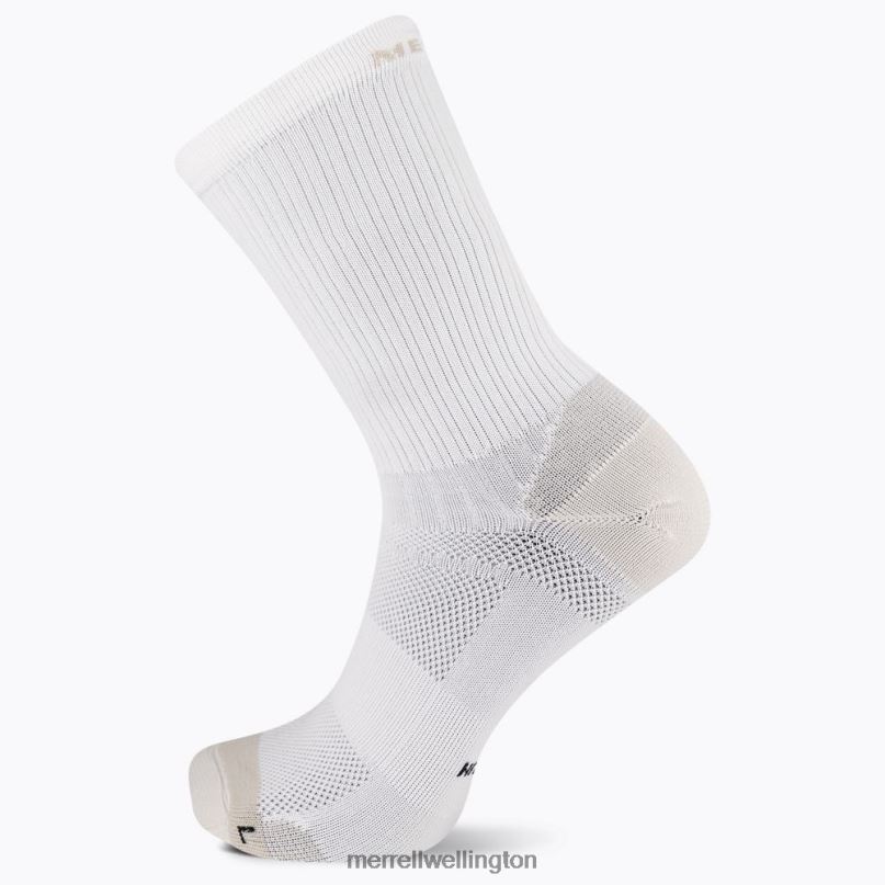 Trail Runner Light Crew Sock (JSS27021-100) Merrell Unisex 8VV6P471 Accessories White