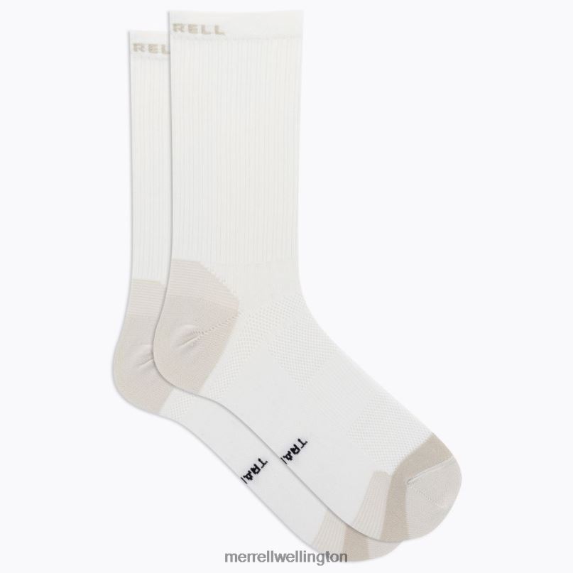 Trail Runner Light Crew Sock (JSS27021-100) Merrell Unisex 8VV6P471 Accessories White