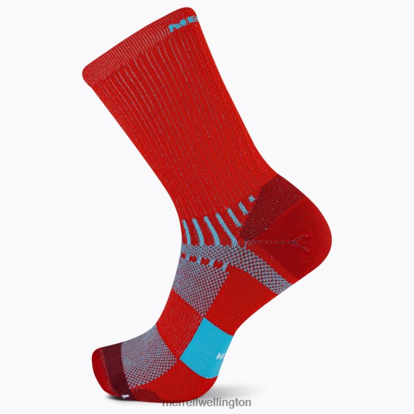 Trail Runner Light Crew Sock (JSS27021-600) Merrell Unisex 8VV6P470 Accessories Red