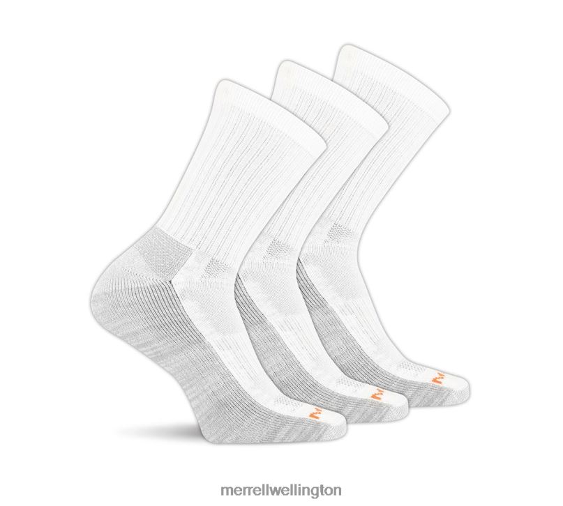 Work Crew Sock 6 Pack (JSS26719-100) Merrell Unisex 8VV6P265 Accessories White