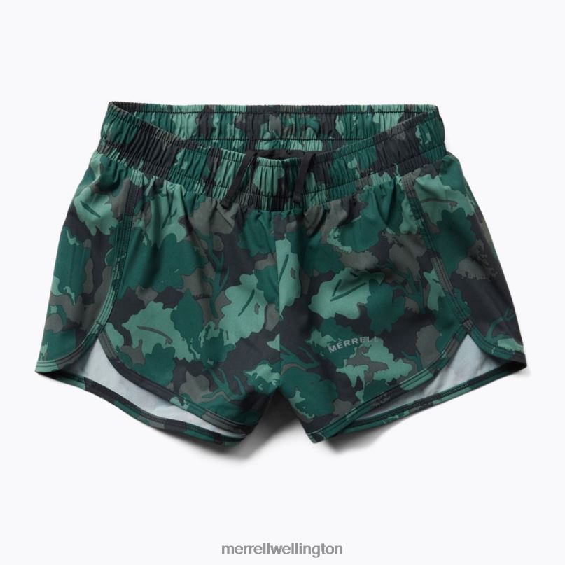 Trail Running Short (JWF26561-330) Merrell Women 8VV6P1119 Clothes Sea Moss Leaf Print