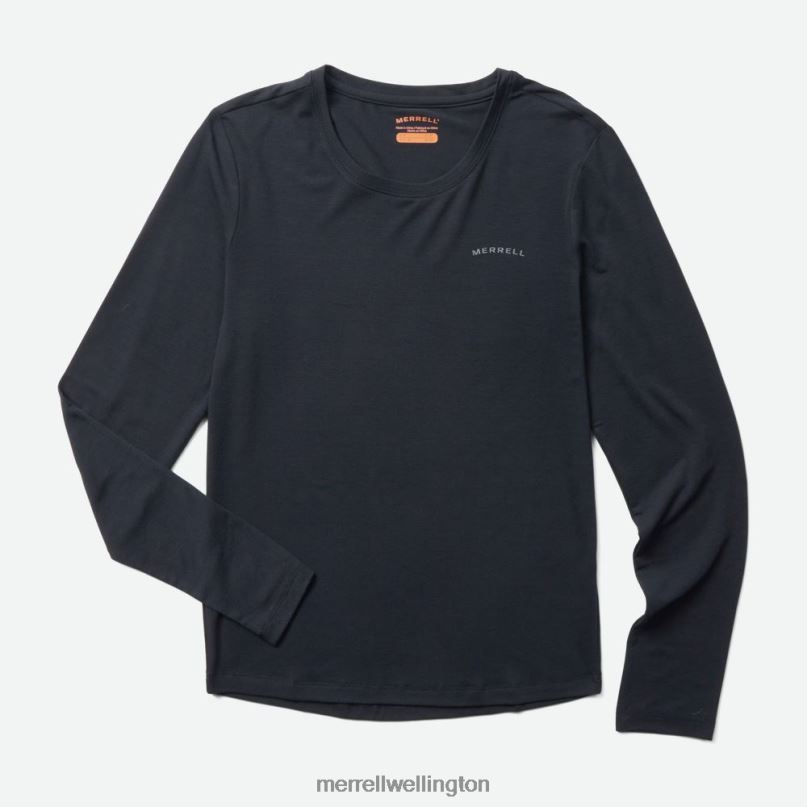 Everyday Long Sleeve Tee with Tencel (JWF26604-010) Merrell Women 8VV6P1232 Clothes Black