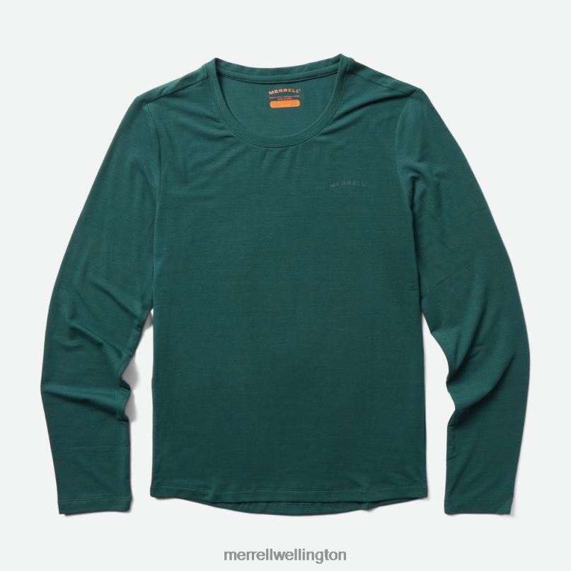 Everyday Long Sleeve Tee with Tencel (JWF26604-325) Merrell Women 8VV6P1233 Clothes Sea Moss