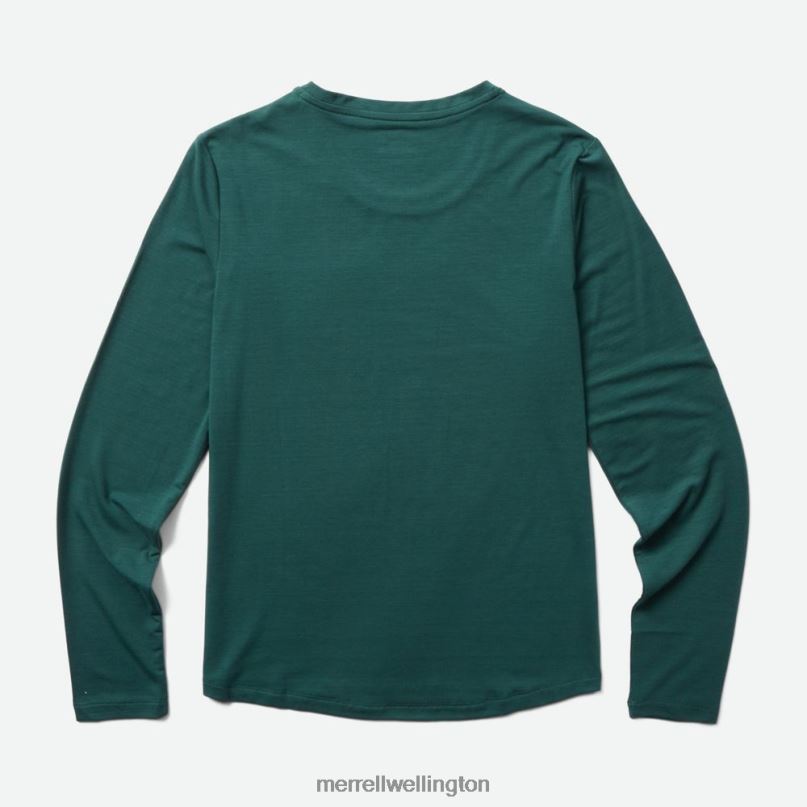 Everyday Long Sleeve Tee with Tencel (JWF26604-325) Merrell Women 8VV6P1233 Clothes Sea Moss