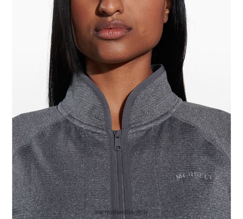 Geotex Full Zip (JWS26357-059) Merrell Women 8VV6P1259 Clothes Rock Heather