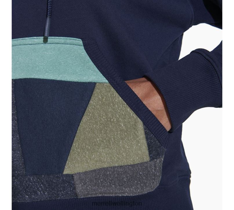 Scrap Pullover Hoody (JWS26642-353) Merrell Women 8VV6P1240 Clothes Navy