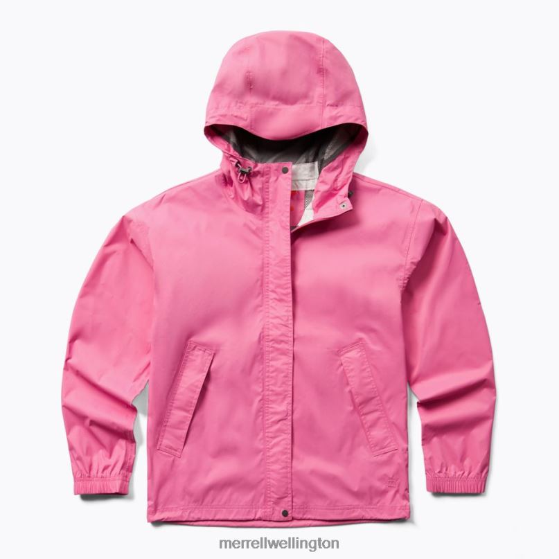 Fallon Rain Jacket (JWS26353-495) Merrell Women 8VV6P1252 Clothes Strawberry Moon