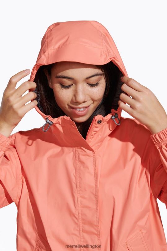 Fallon Rain Jacket (JWS26353-628) Merrell Women 8VV6P1202 Clothes Peach Echo