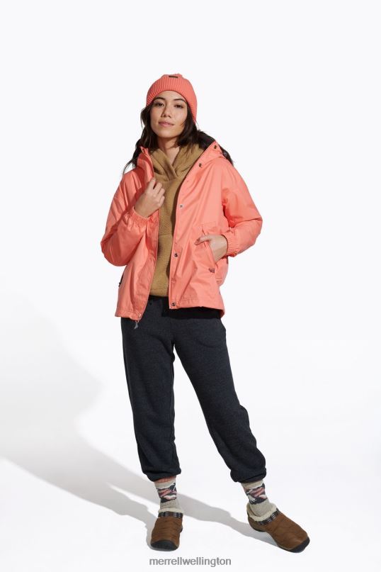 Fallon Rain Jacket (JWS26353-628) Merrell Women 8VV6P1202 Clothes Peach Echo