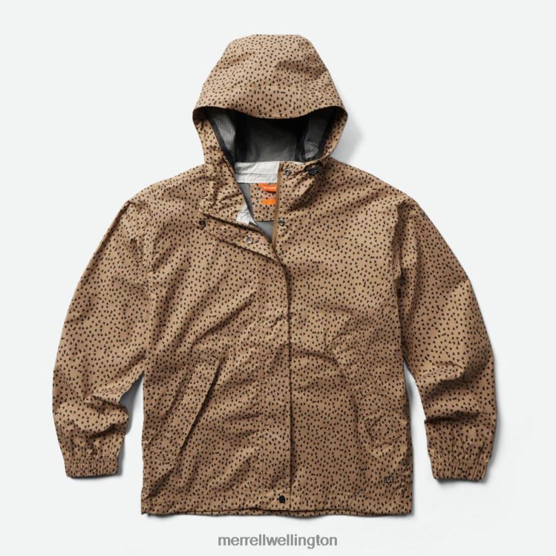 Fallon Rain Jacket (JWS26353-932) Merrell Women 8VV6P1201 Clothes Sepia Tint Mini