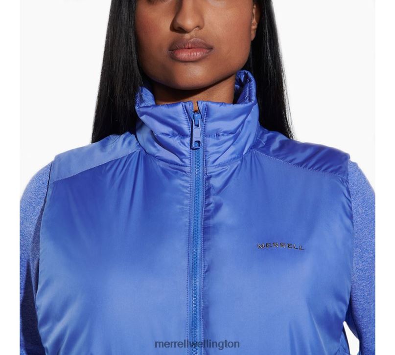 Geotex Insulated Vest (JWS26417-423) Merrell Women 8VV6P1289 Clothes Baja Blue