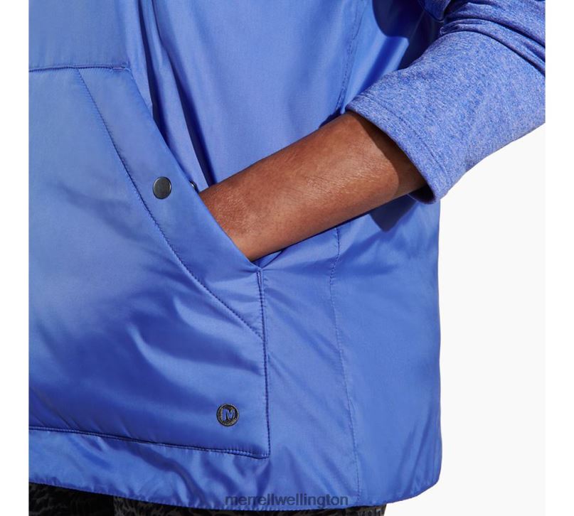 Geotex Insulated Vest (JWS26417-423) Merrell Women 8VV6P1289 Clothes Baja Blue
