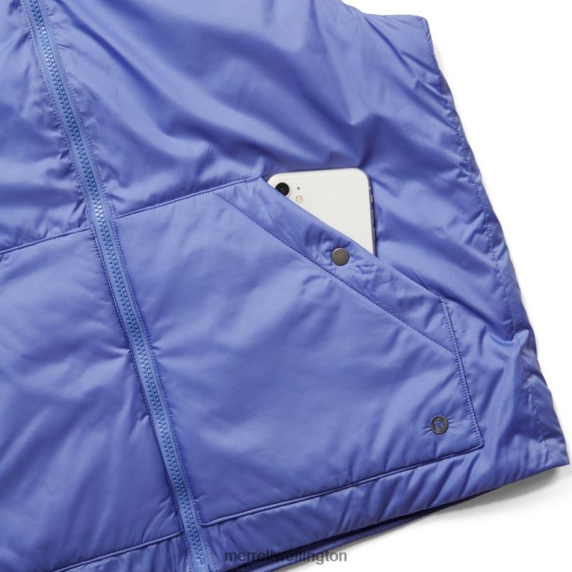 Geotex Insulated Vest (JWS26417-423) Merrell Women 8VV6P1289 Clothes Baja Blue