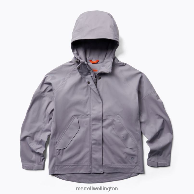 Whisper Rain Shell (JWS26351-485) Merrell Women 8VV6P995 Clothes Silver Bullet