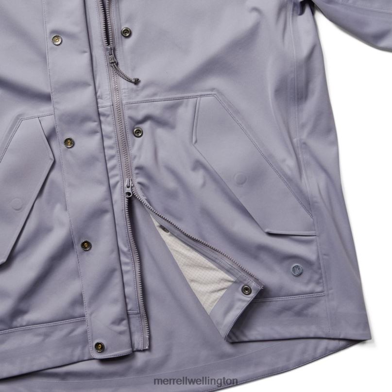 Whisper Rain Shell (JWS26351-485) Merrell Women 8VV6P995 Clothes Silver Bullet